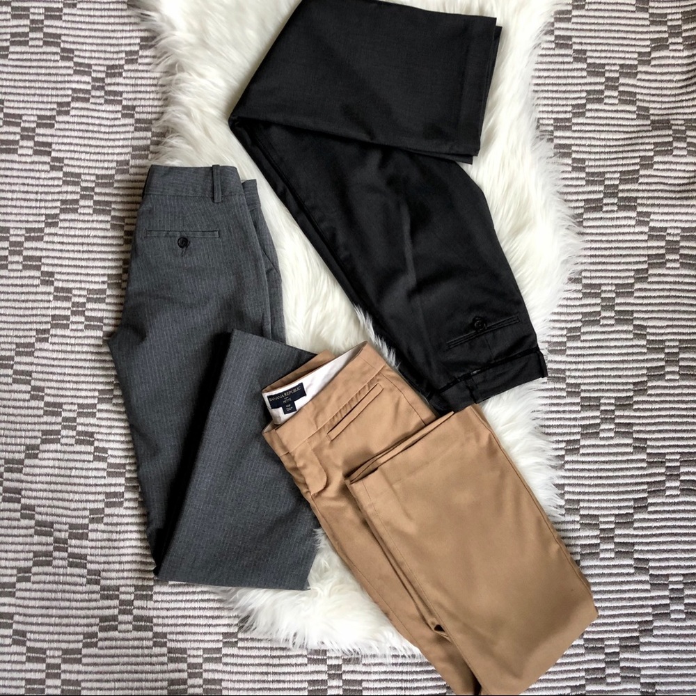 3 pairs Banana Republic Slacks Trousers multiple colors 00 Petite